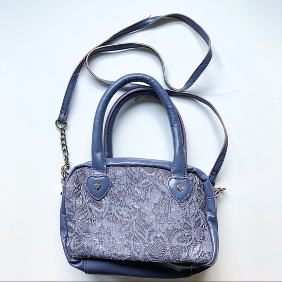 Princess Vera Wang Purple Handbag with Crossbody Strap - Picture 2 of 3